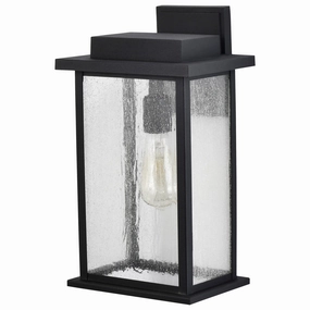 Sullivan One Light Wall Lantern Matte BlackOutdoor wall sconces with motion sensor