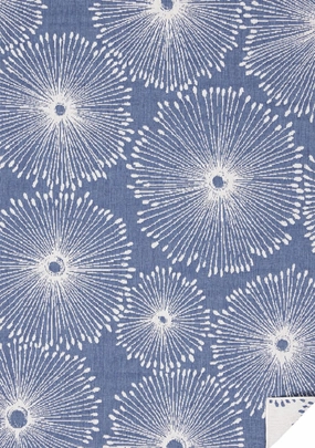 Summer Breeze 6'7" x 9'6" Outdoor Reversible Dandelion Wish Rug - Blue, Whiteoutdoor patio furniture set