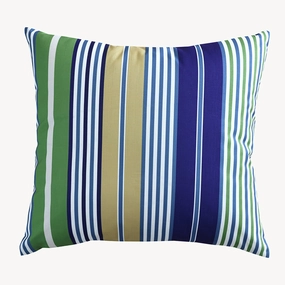 Summer Breeze Outdoor Decorative Accent Cushion - Blue Stripesoutdoor patio furniture set