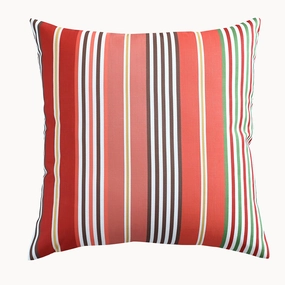 Summer Breeze Outdoor Decorative Accent Cushion -Coral Stripesoutdoor patio furniture set
