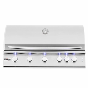 Summerset Sizzler Pro 40" 5-Burner Built-In Gas Grill SIZPRO40 professional outdoor BBQ grill set