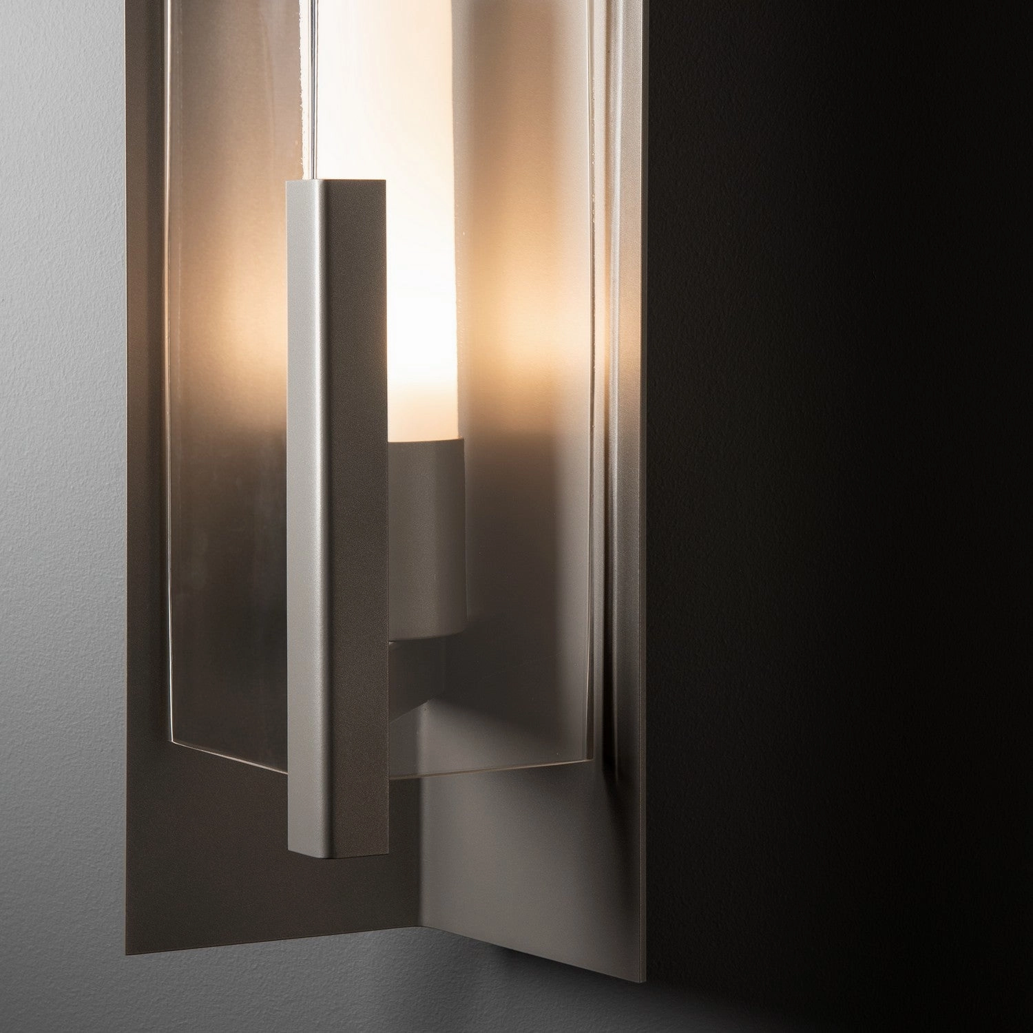 Summit One Light Outdoor Wall Sconce Coastal Burnished Steel