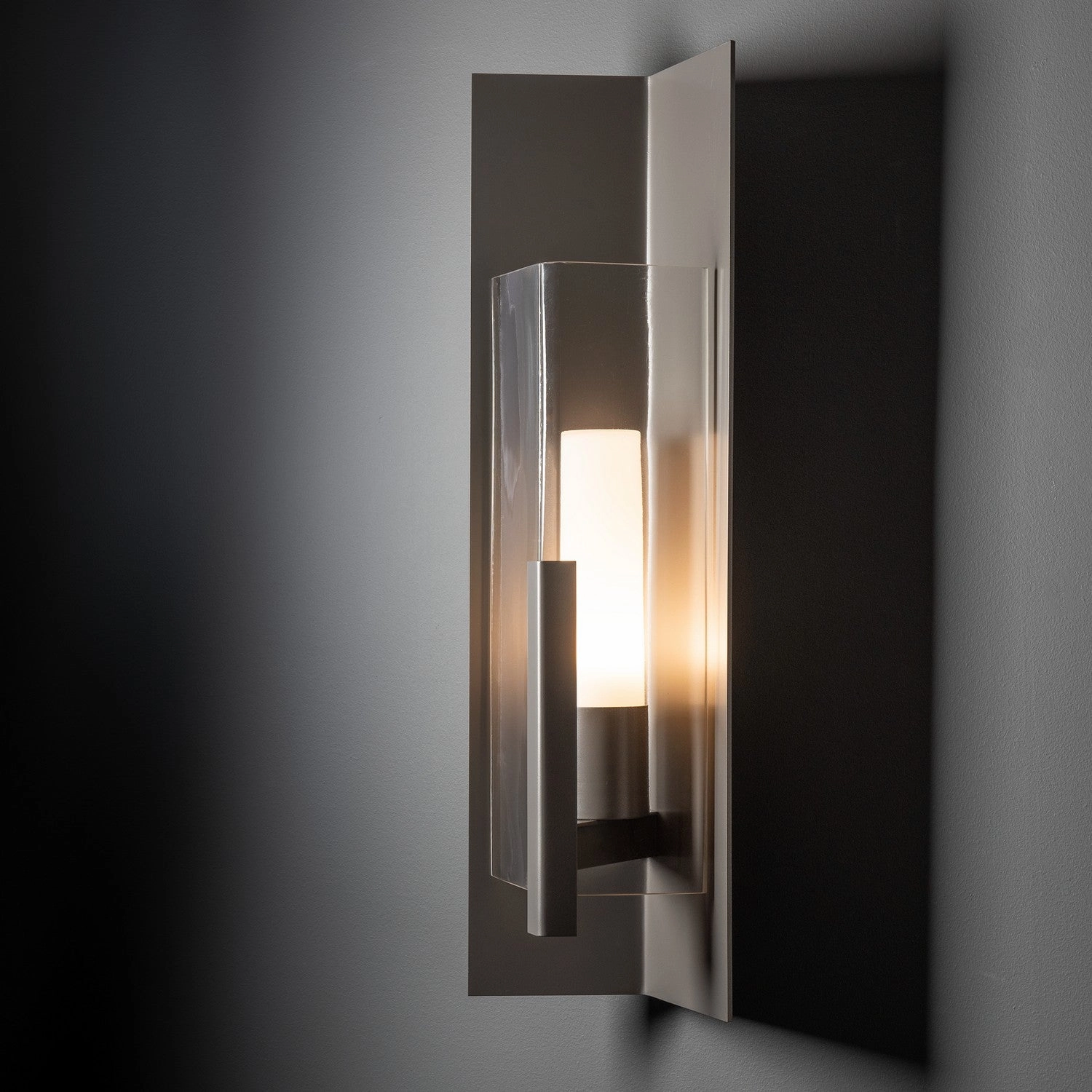 Summit One Light Outdoor Wall Sconce Coastal Burnished Steel