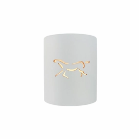 Sun Dagger One Light Outdoor Wall Sconce Gloss White (outside and inside of fixture)Outdoor wall sconces with motion sensor