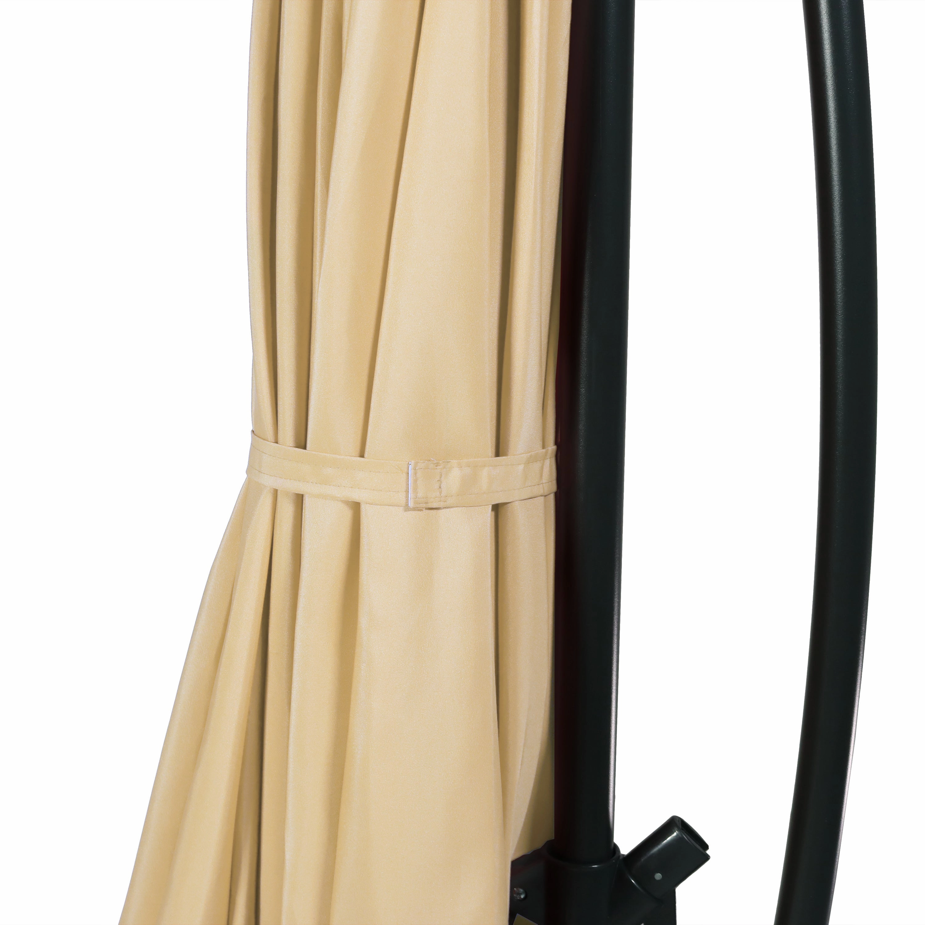 Sunnydaze 10' Offset Patio Umbrella with Cantilever and Cross Base