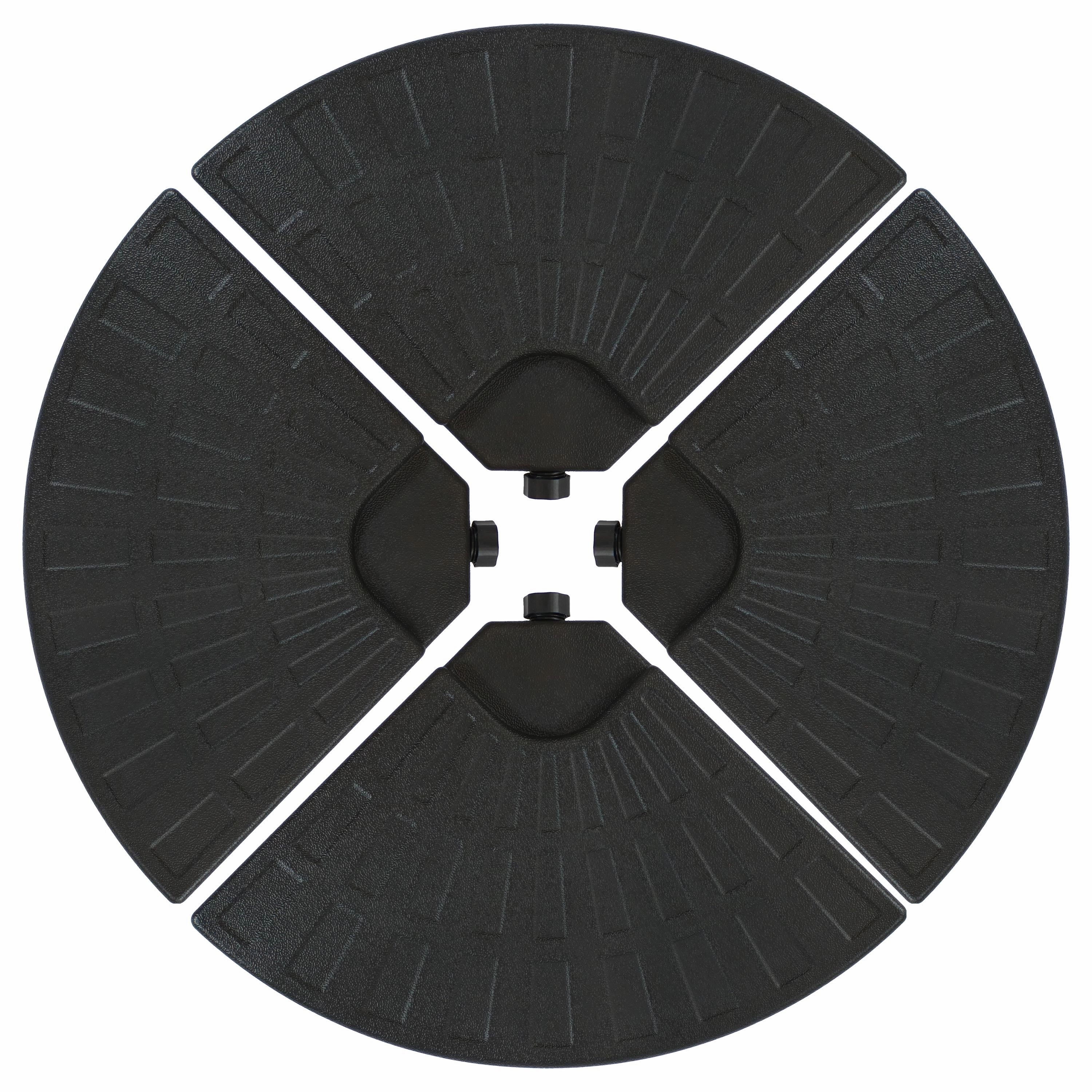 Sunnydaze 10' Offset Patio Umbrella with Cantilever and Cross Base