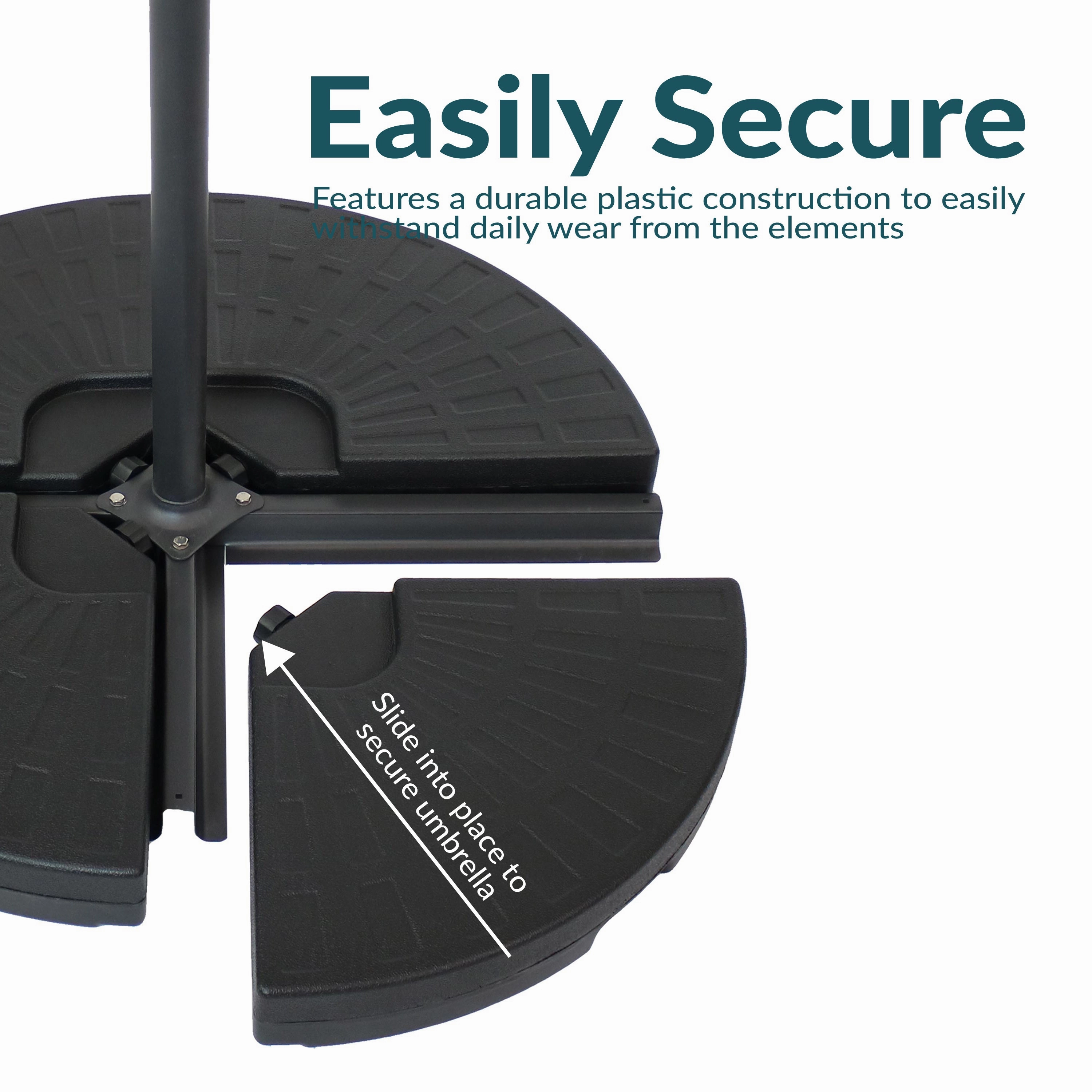 Sunnydaze 10' Offset Patio Umbrella with Cantilever and Cross Base