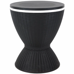 Sunnydaze 3-in-1 Rattan Outdoor Bar Table with Cooler - Phantom Grayoutdoor patio furniture set