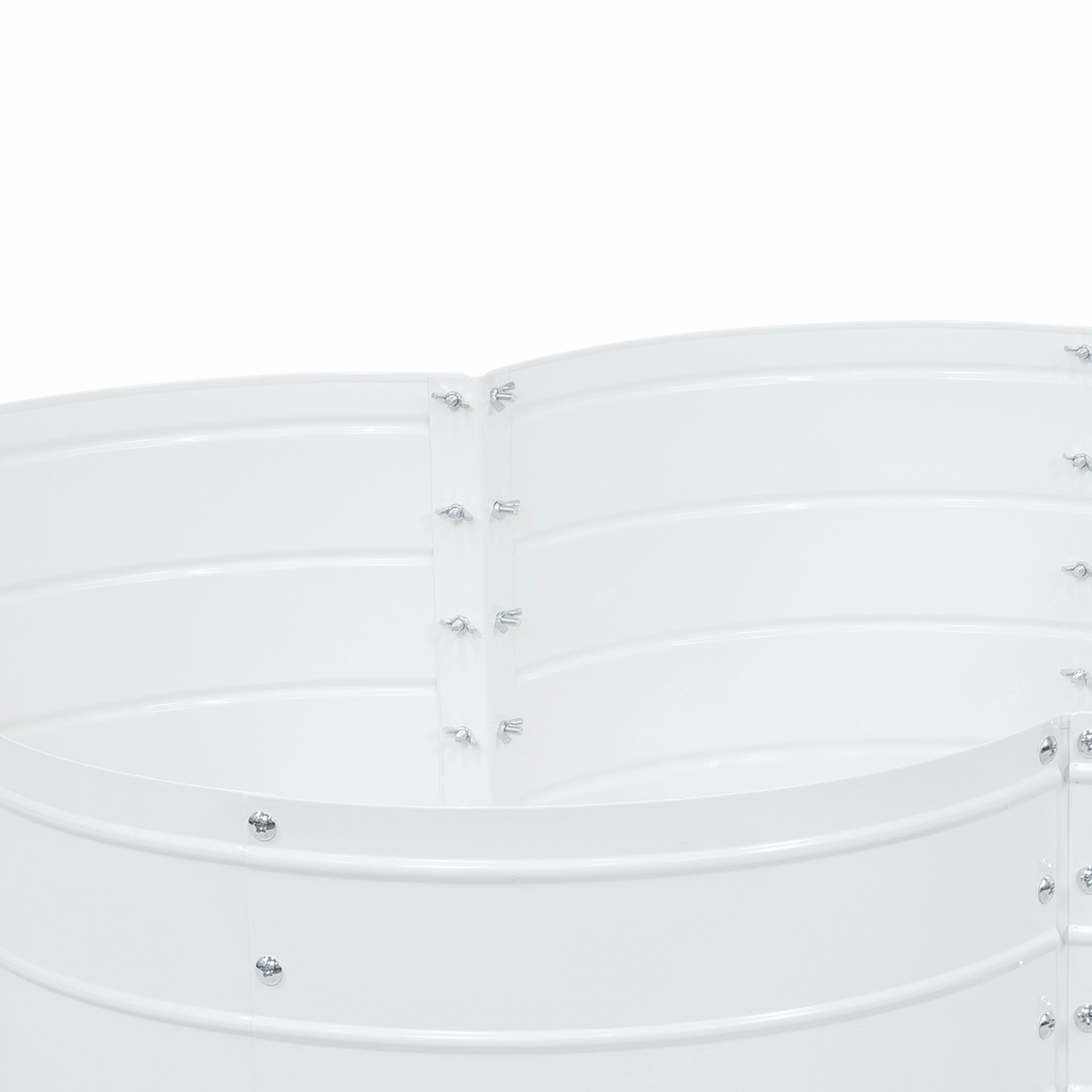 Sunnydaze 4-Leaf Clover-Shaped Galvanized Steel Raised Garden Bed