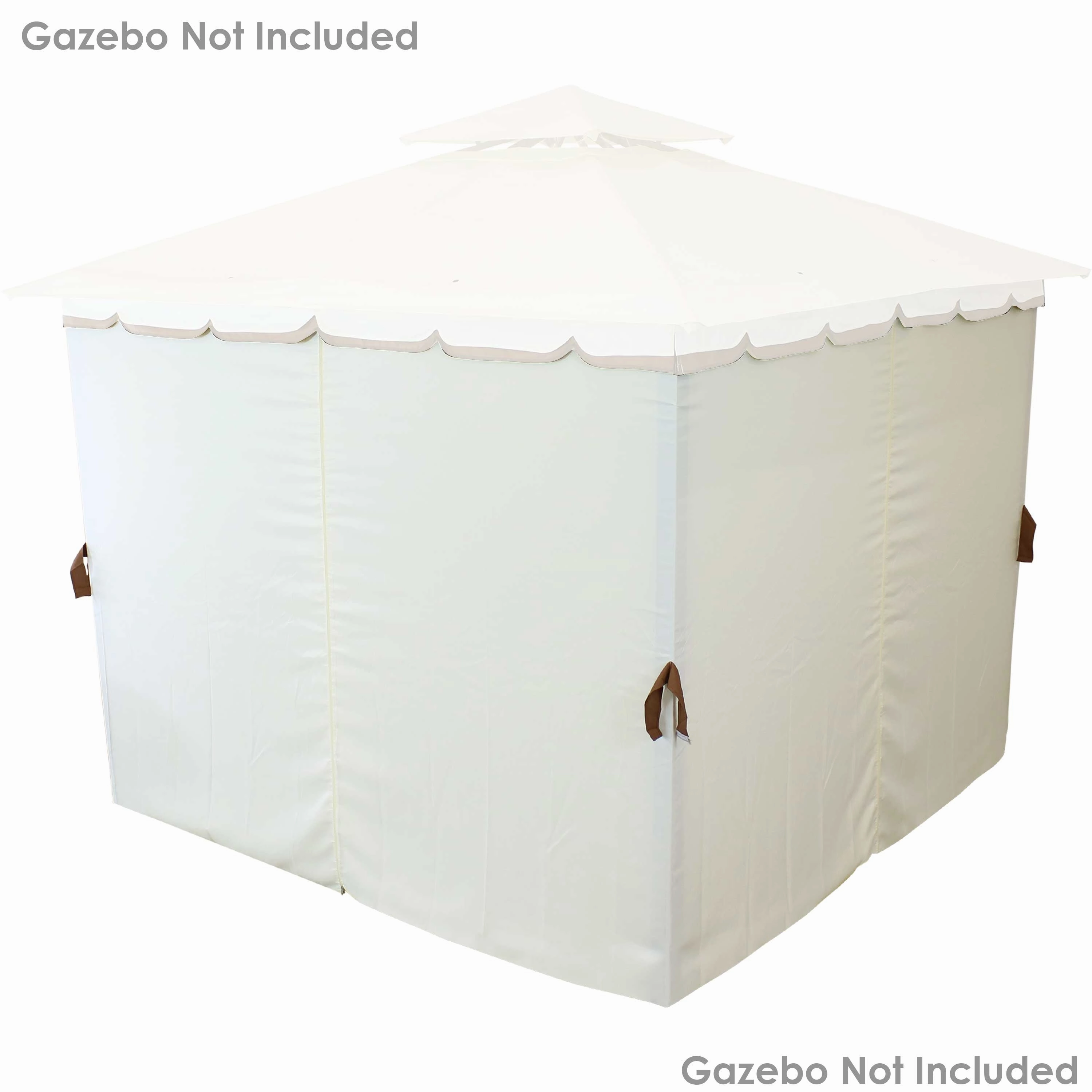 Sunnydaze 4-Piece Polyester Sidewall Set for 10' x 10' Gazebo