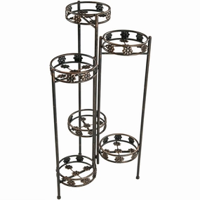 Sunnydaze 6-Tier Folding Plant Stand - 45" decorative outdoor planter box designs