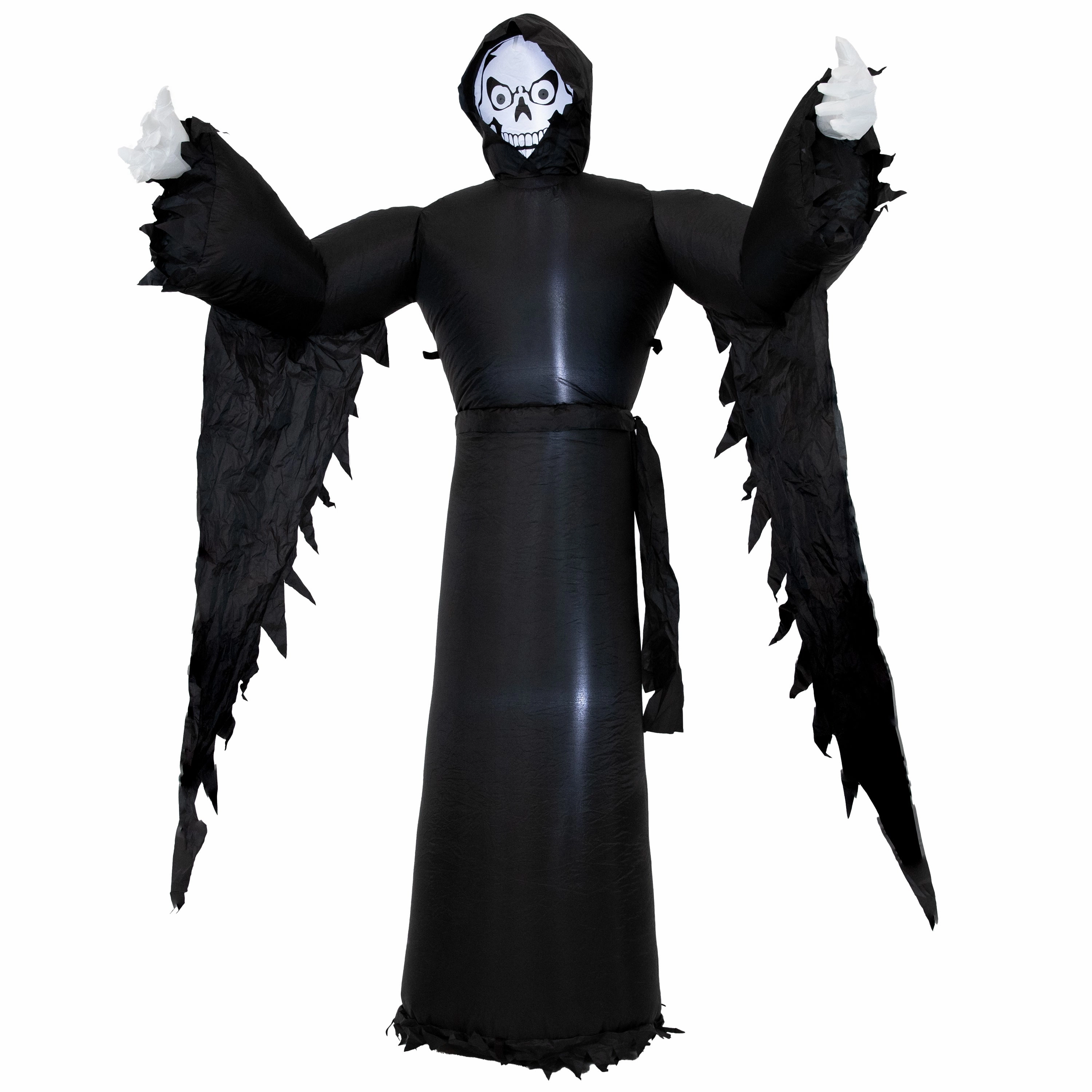 Sunnydaze 7 Grisly Grim Reaper Inflatable Halloween Decoration