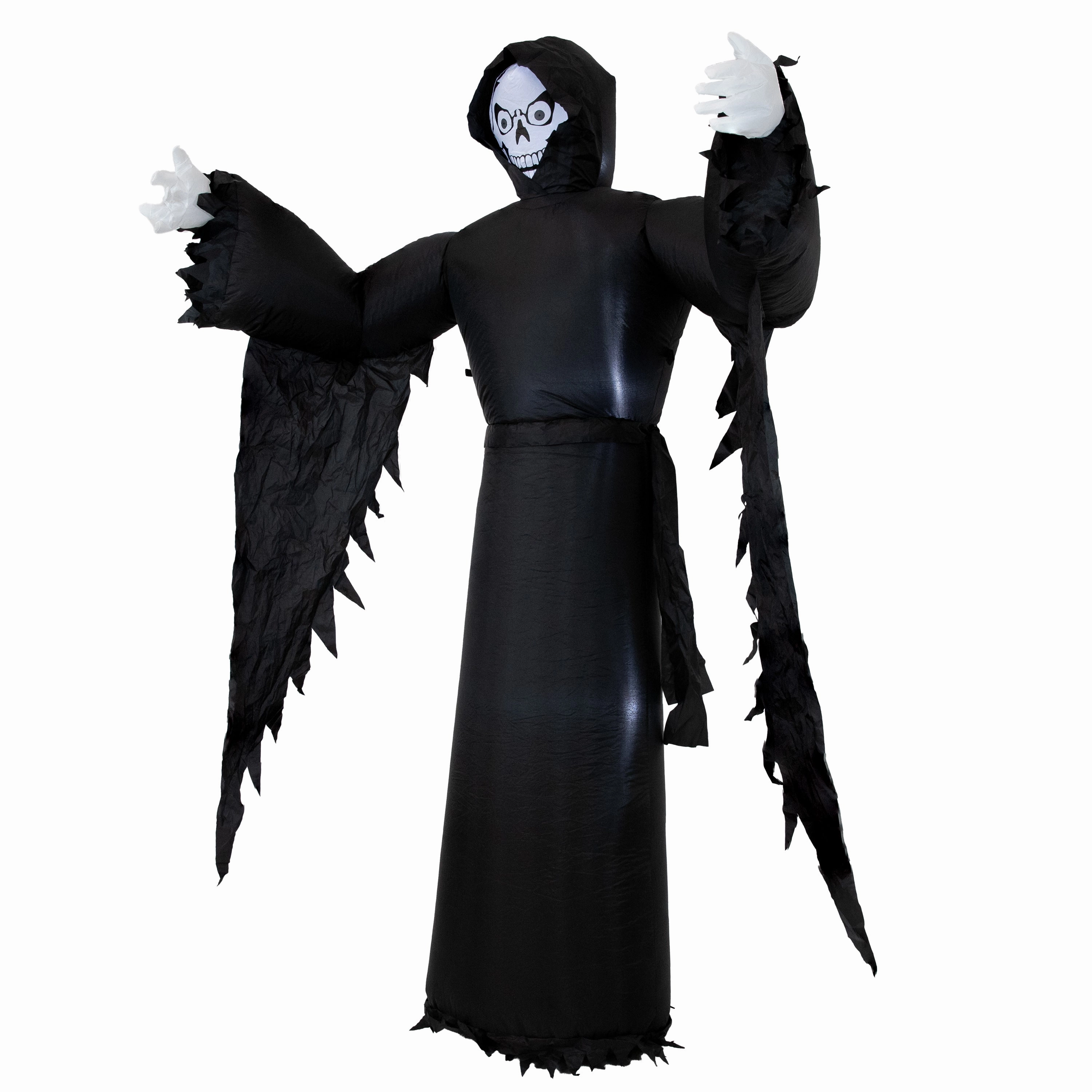 Sunnydaze 7 Grisly Grim Reaper Inflatable Halloween Decoration