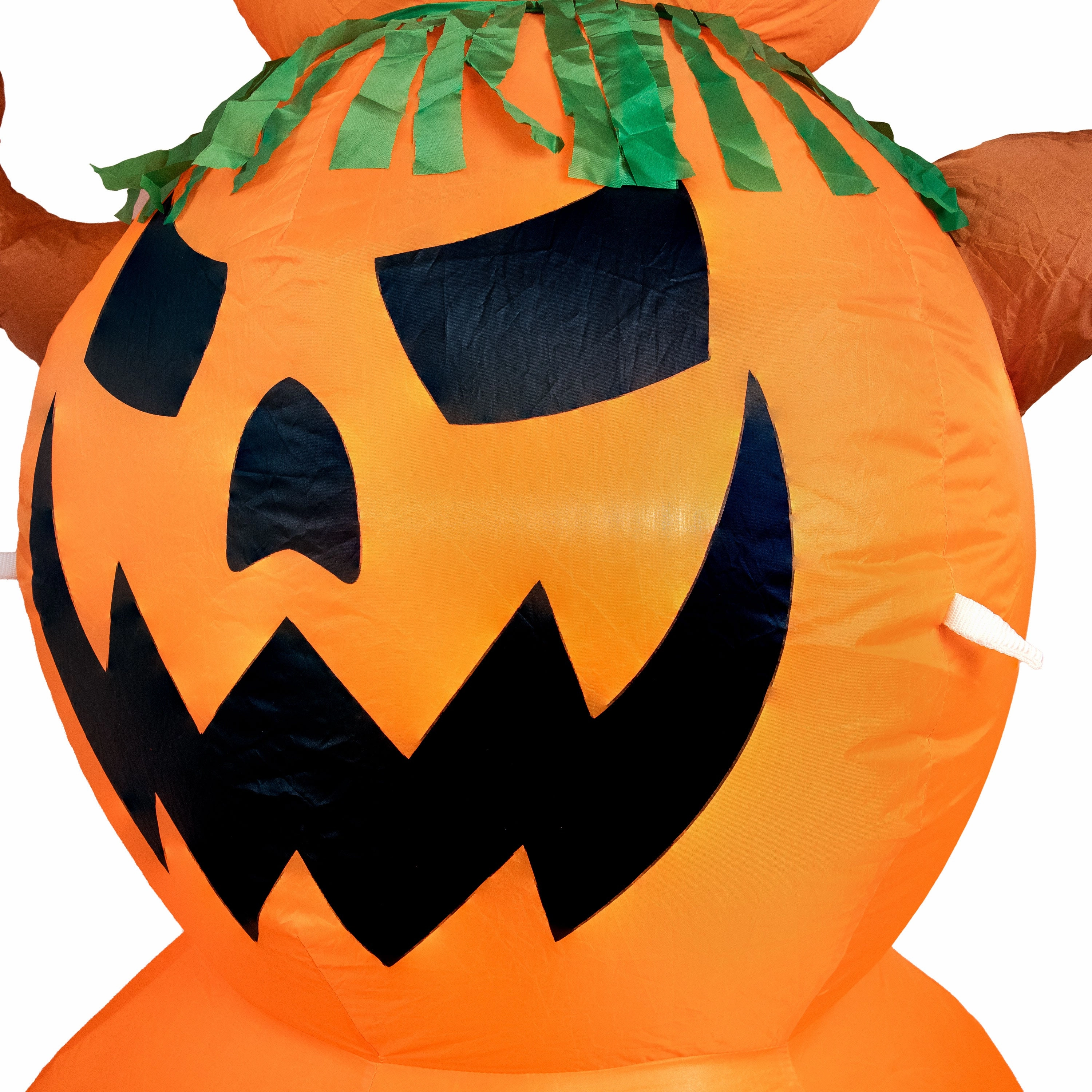 Sunnydaze 7 Jack-O-Lantern Scarecrow Pumpkin Inflatable Halloween Decoration