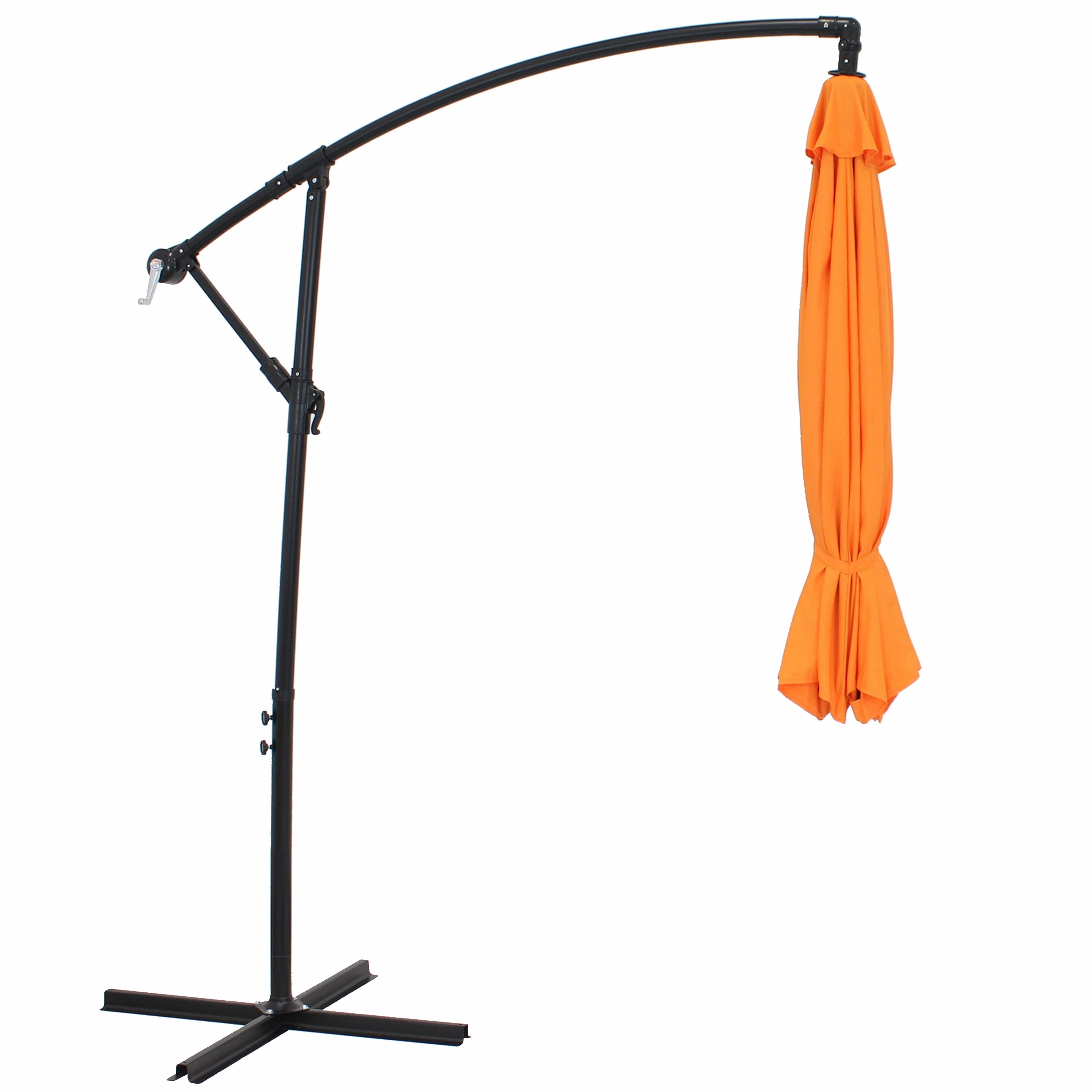 Sunnydaze 9.5' Offset Outdoor Patio Umbrella with Crank