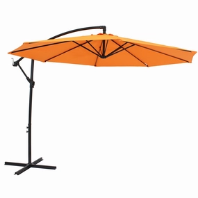 Sunnydaze 9.5' Offset Outdoor Patio Umbrella with Crankoutdoor patio furniture set