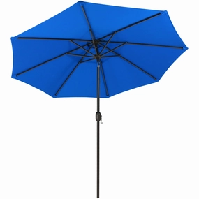 Sunnydaze 9' Aluminum Sunbrella Umbrella with Auto Tilt and Crankadjustable height outdoor parasol