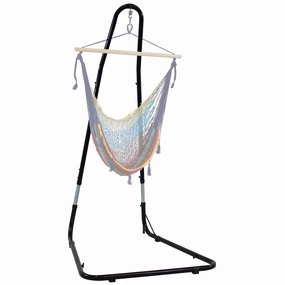 Sunnydaze Adjustable Heavy-Duty Hammock Chair Stand Only double size outdoor hammock for couples