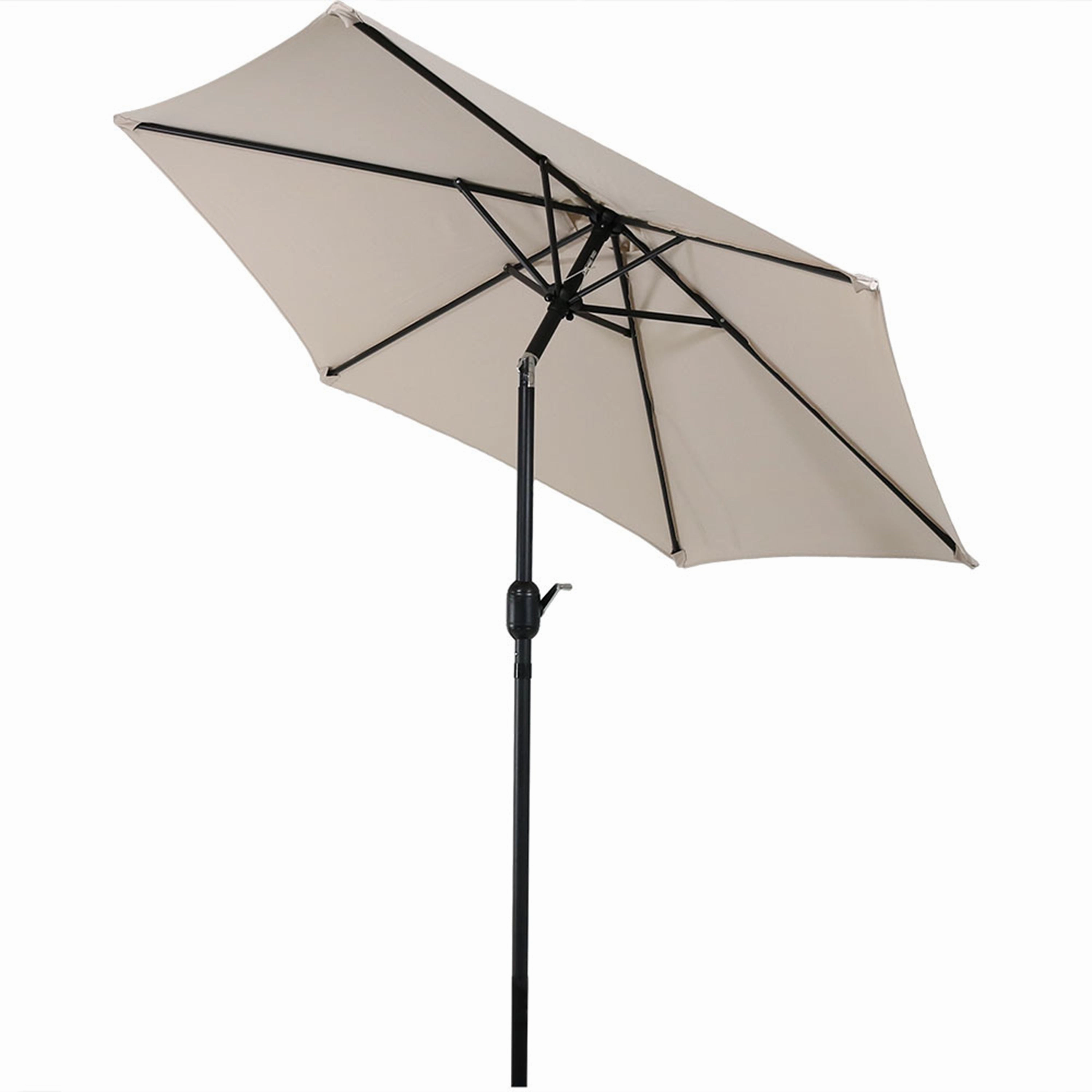 Sunnydaze Aluminum 7.5' Outdoor Patio Umbrella with Tilt and Crank