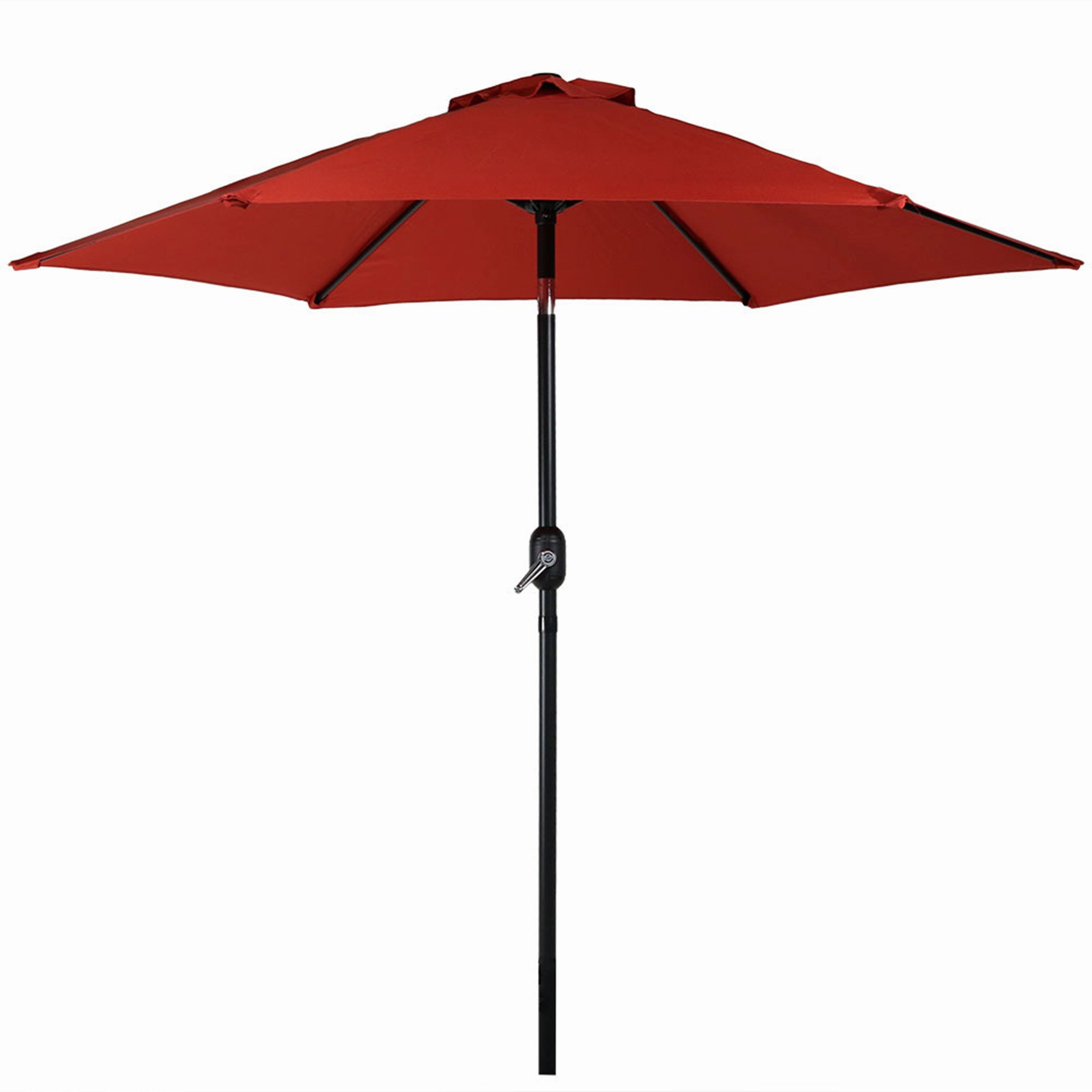 Sunnydaze Aluminum 7.5' Outdoor Patio Umbrella with Tilt and Crank