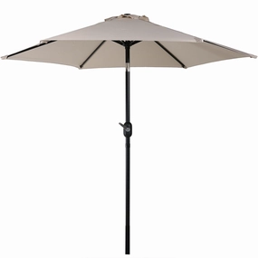 Sunnydaze Aluminum 7.5' Outdoor Patio Umbrella with Tilt and Crankadjustable height outdoor parasol