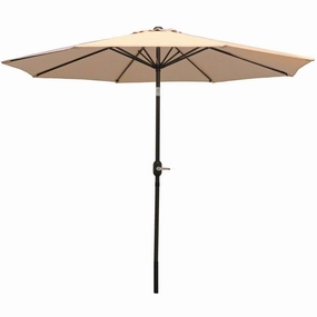 Sunnydaze Aluminum 9' Outdoor Patio Umbrella with Tilt and Crankadjustable height outdoor parasol