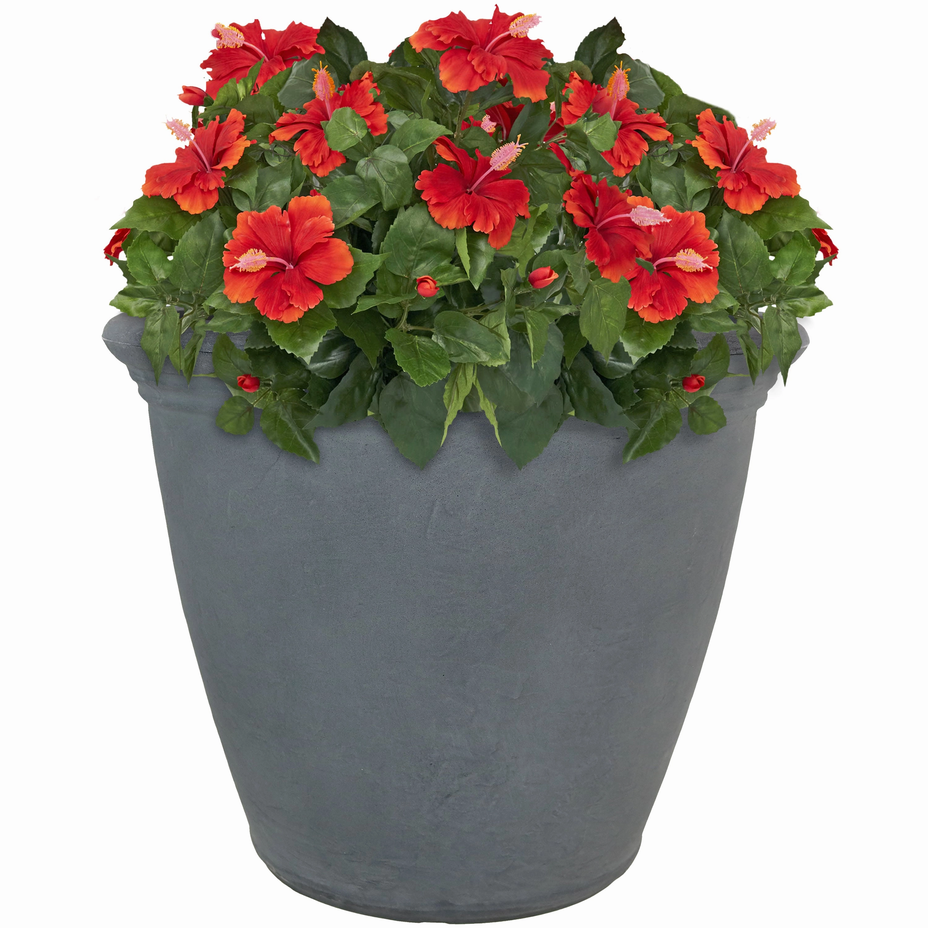 Sunnydaze Anjelica Outdoor Resin Planter - 20" Diameter decorative outdoor planter box designs