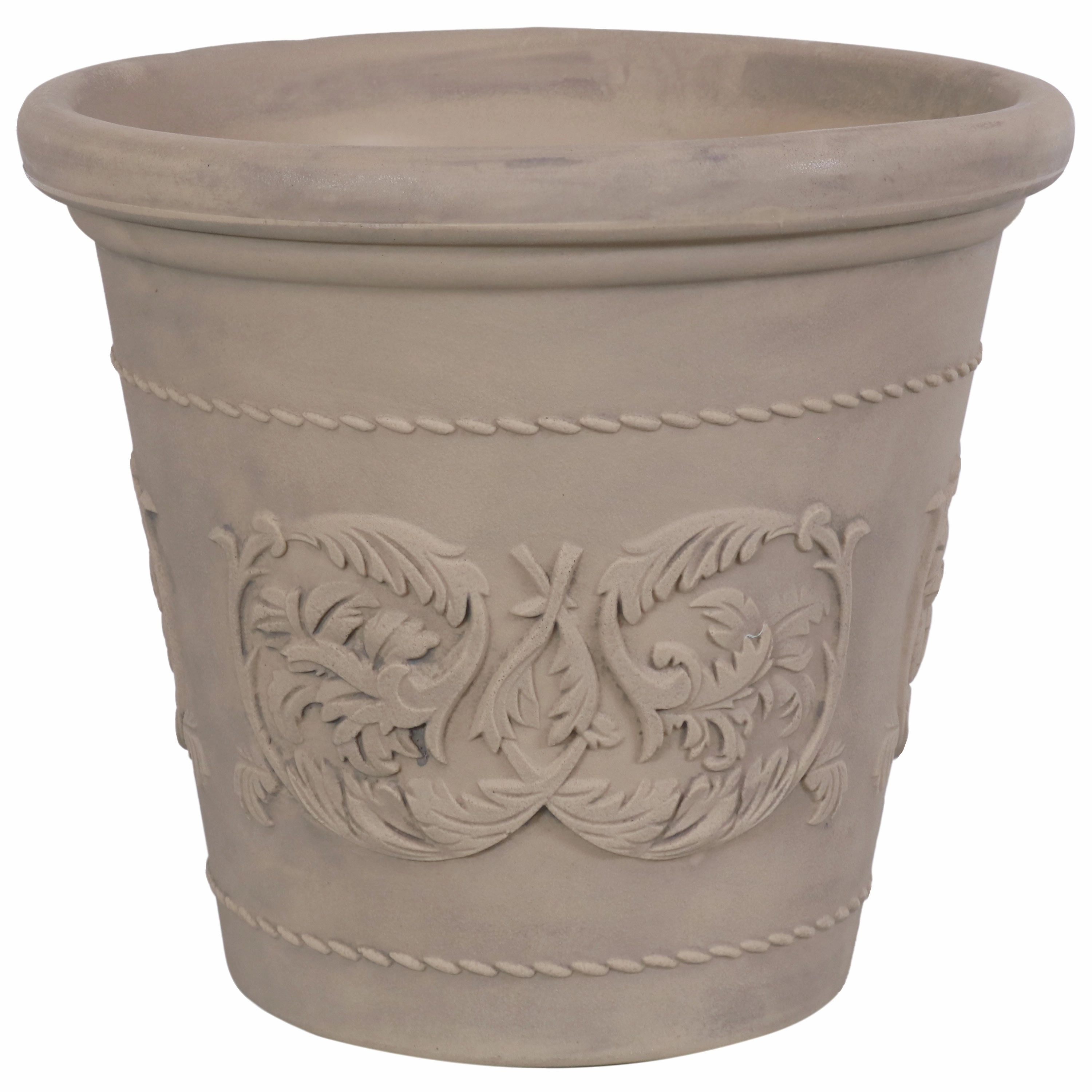 Sunnydaze Arabella Polyresin Outdoor Flowerpot Planter