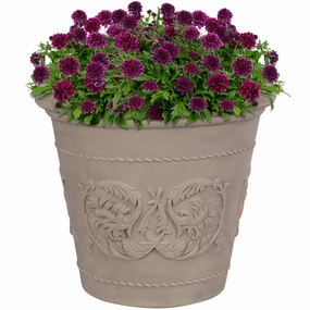 Sunnydaze Arabella Polyresin Outdoor Flowerpot Planter decorative outdoor planter box designs