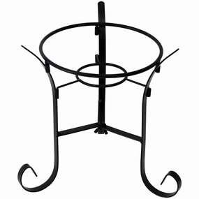 Sunnydaze Black Steel Traditional Style Gazing Globe Stand - 9"outdoor garden decorative ornaments