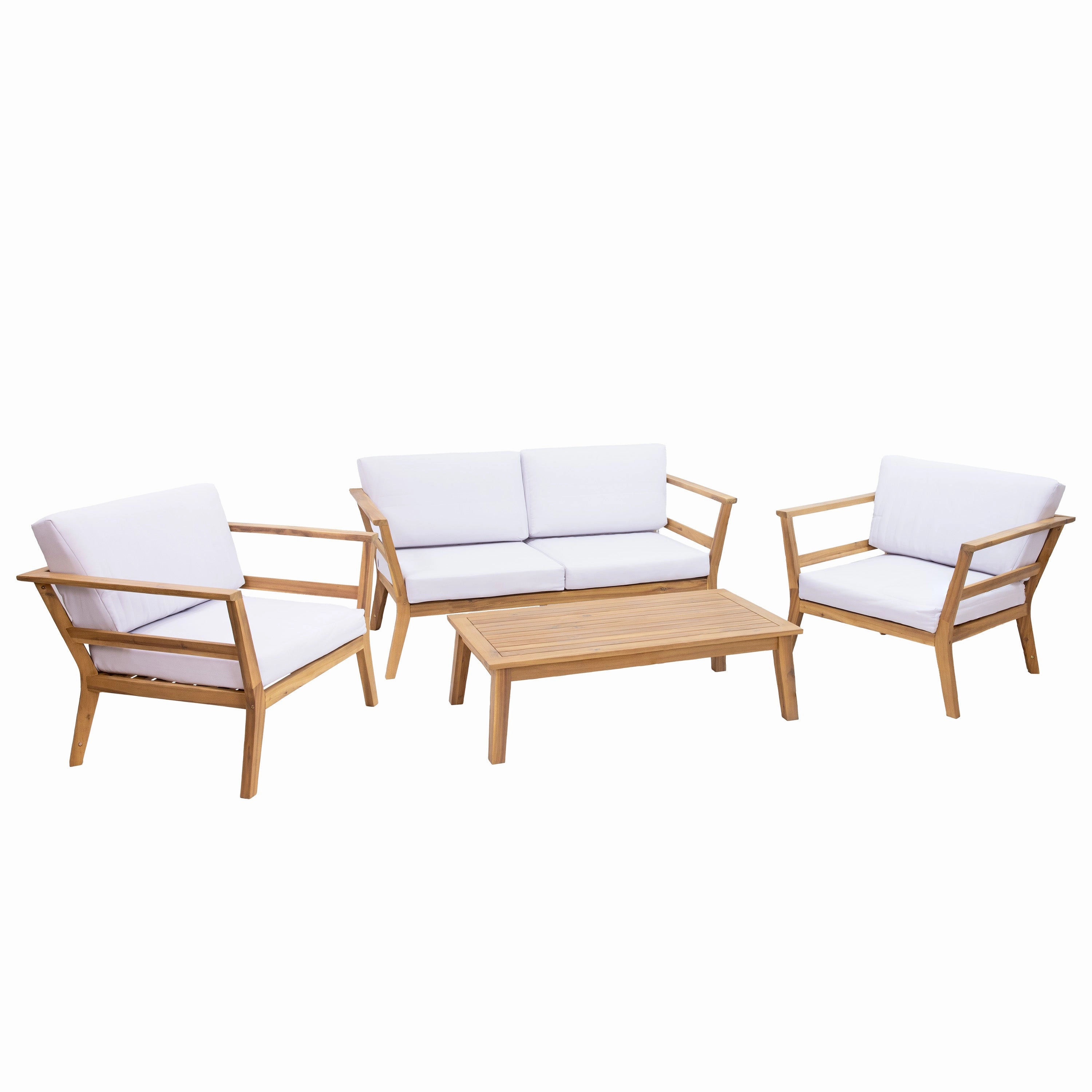 Sunnydaze Bodie 4-Piece Patio Furniture Set - Outdoor Patio Conversation Setoutdoor patio furniture set