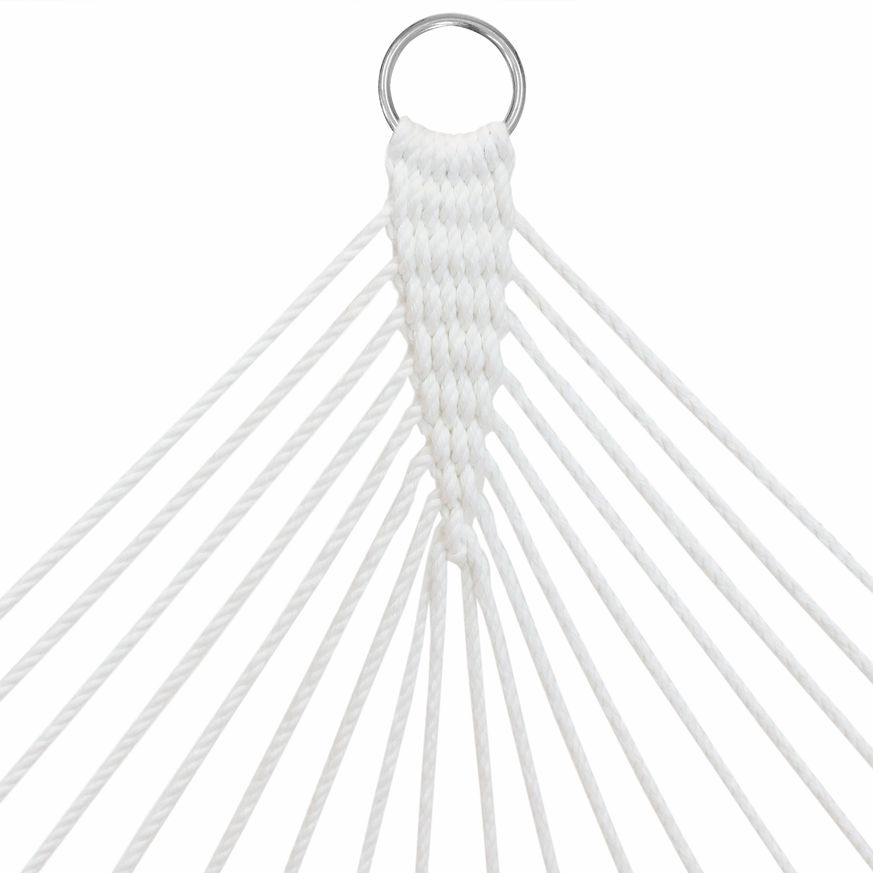 Sunnydaze Curved Spreader Bar Hammock with Blue Steel Stand - Gray Blue Octagon