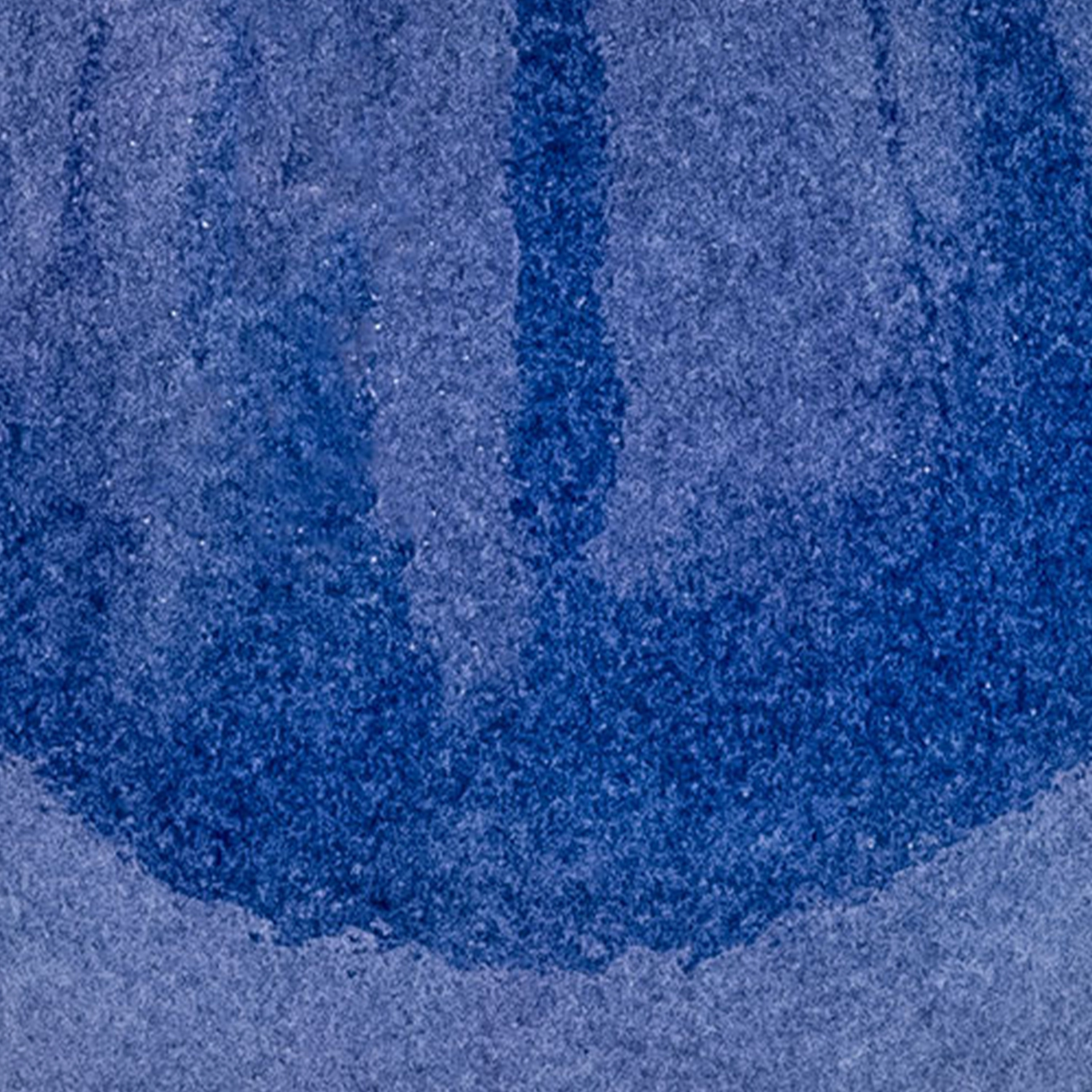 Sunnydaze Daisy Embossed Bowl Glazed Ceramic Bird Bath - Blue - 21.5" H