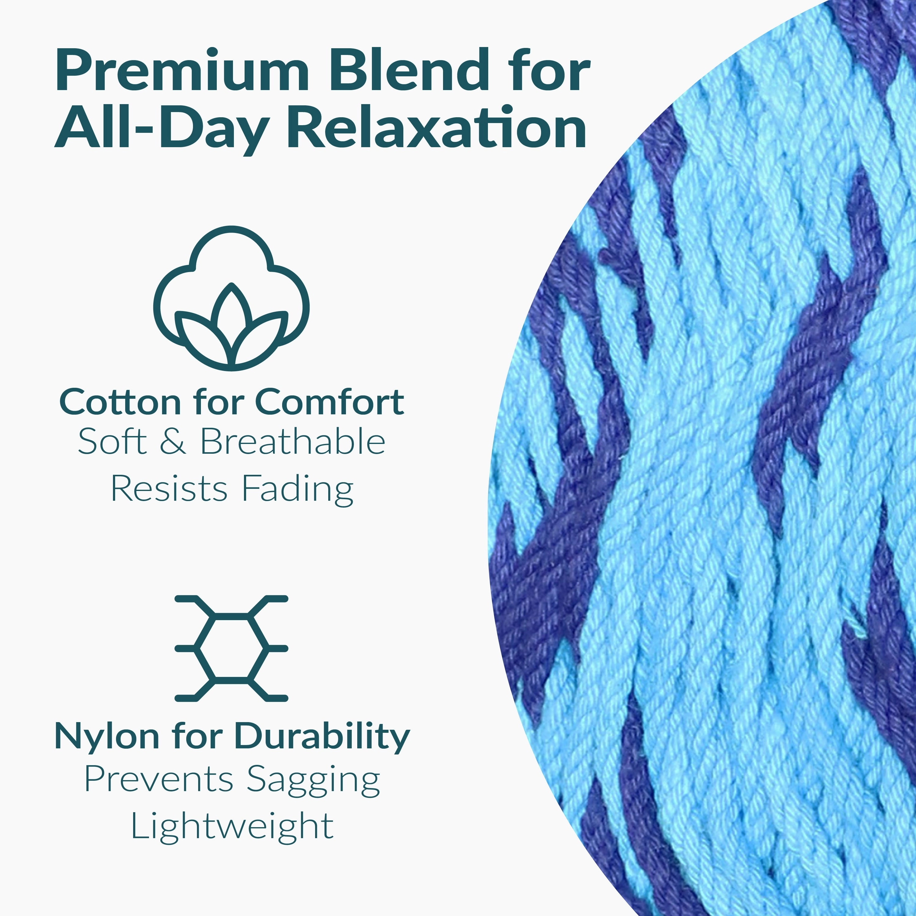 Sunnydaze Family Size Handwoven Thick Cord Mayan Hammock