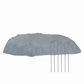 Sunnydaze Flat Artificial Landscape Rock Cover with Stakesoutdoor garden decorative ornaments