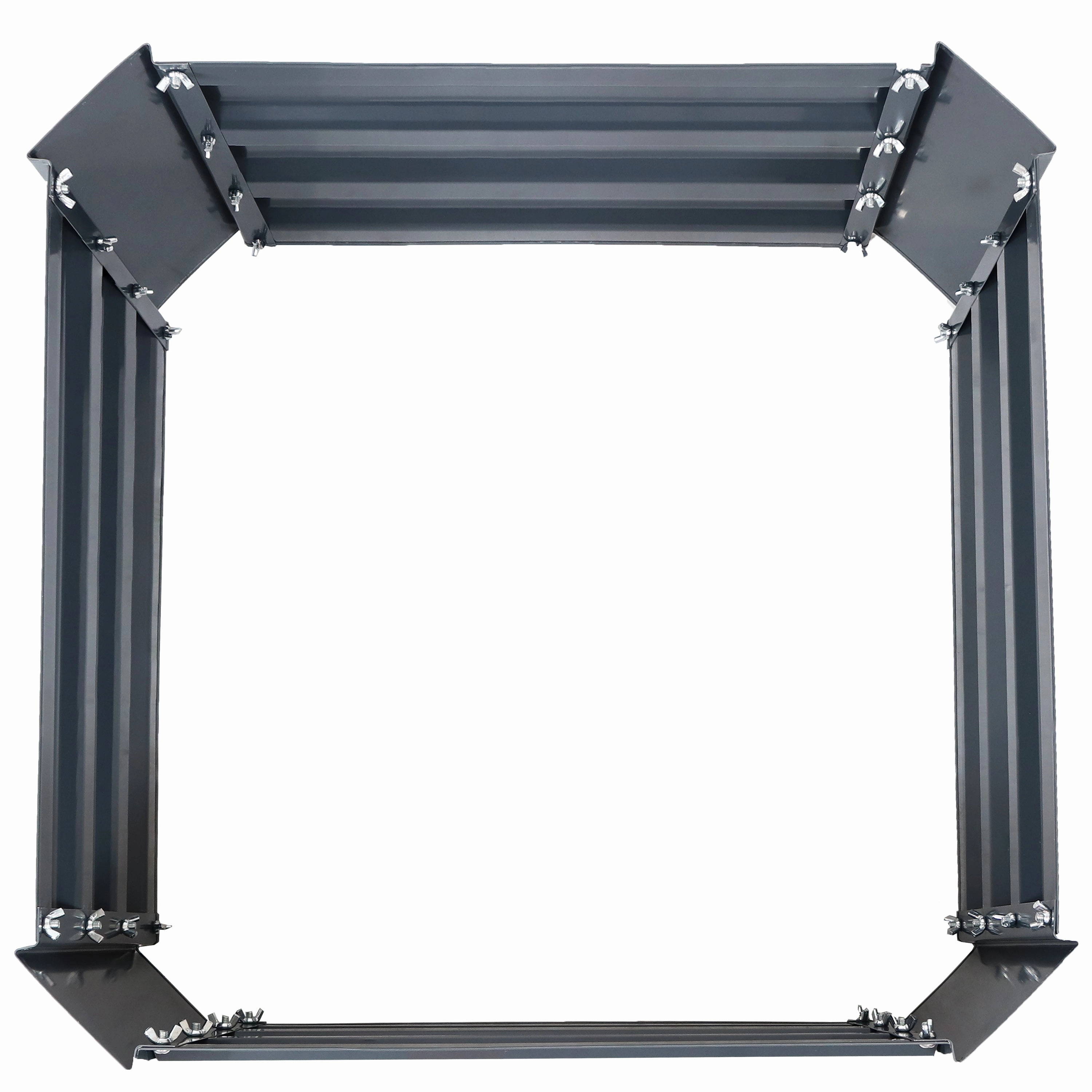 Sunnydaze Galvanized Steel Raised Garden Bed - Square - 24"
