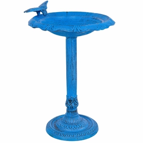 Sunnydaze Garden Visitor Metal Bird Bath - 22.75" Houtdoor garden decorative ornaments