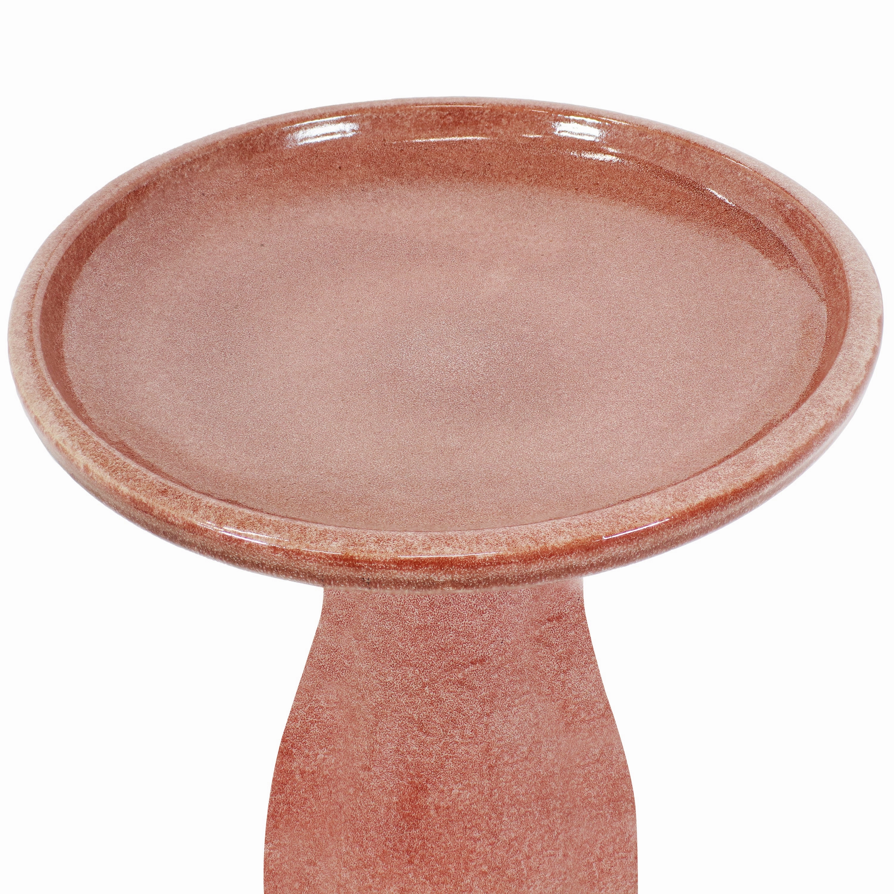 Sunnydaze Glazed Ceramic Outdoor Bird Bath - 18"
