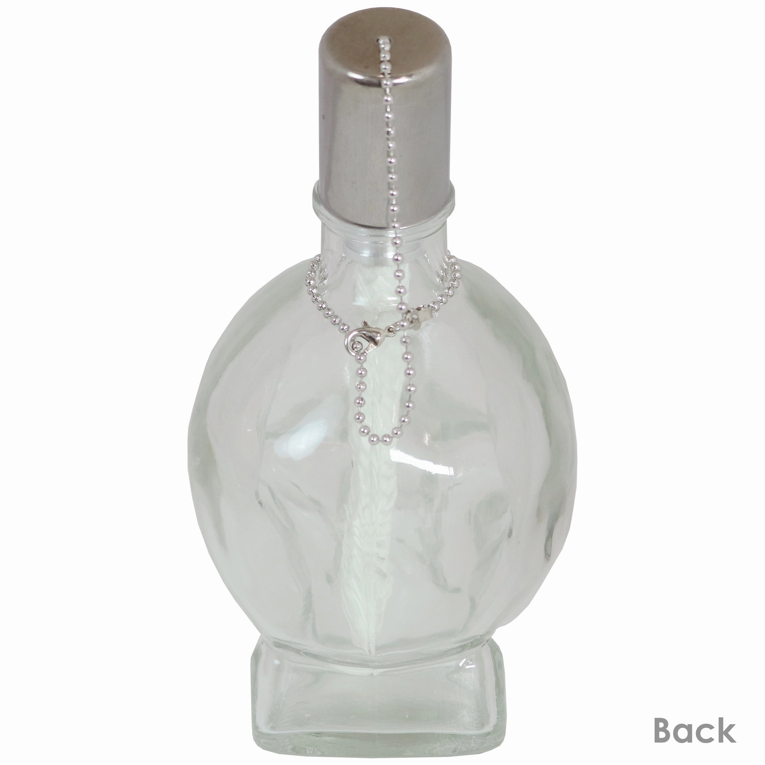 Sunnydaze Grinning Skull Glass Tabletop Torches