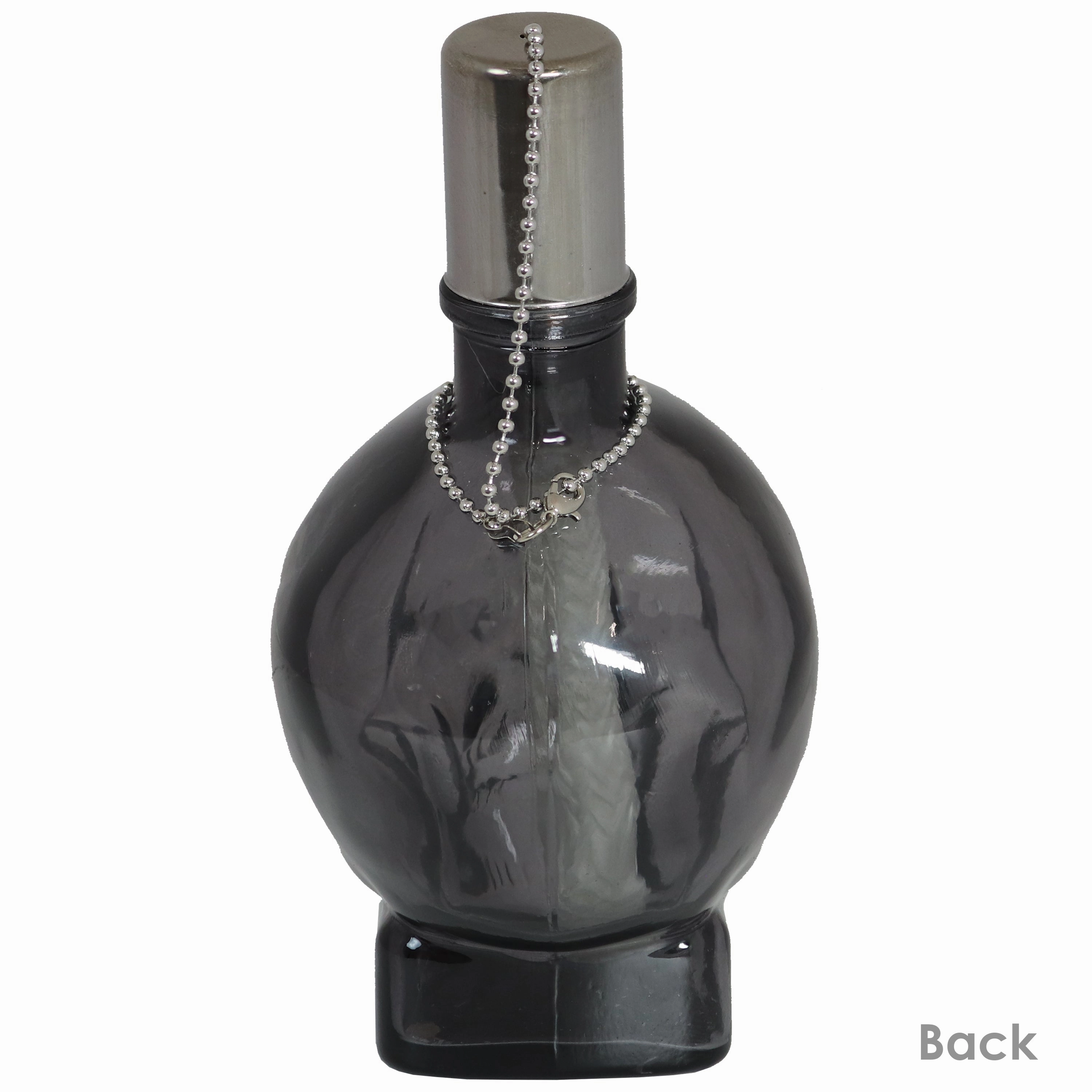 Sunnydaze Grinning Skull Glass Tabletop Torches