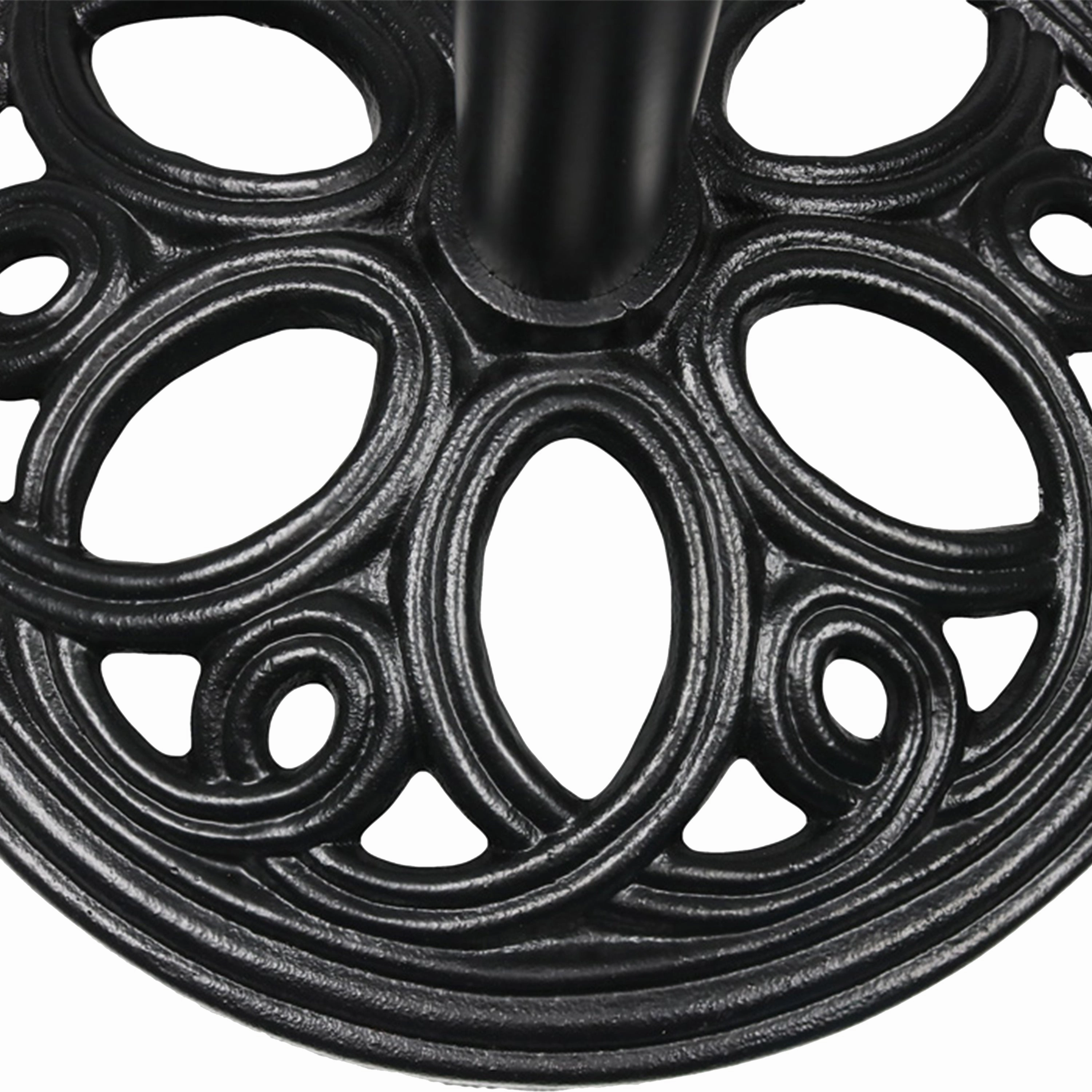 Sunnydaze Heavy-Duty Cast Iron Patio Umbrella Base Stand - 18" Diameter