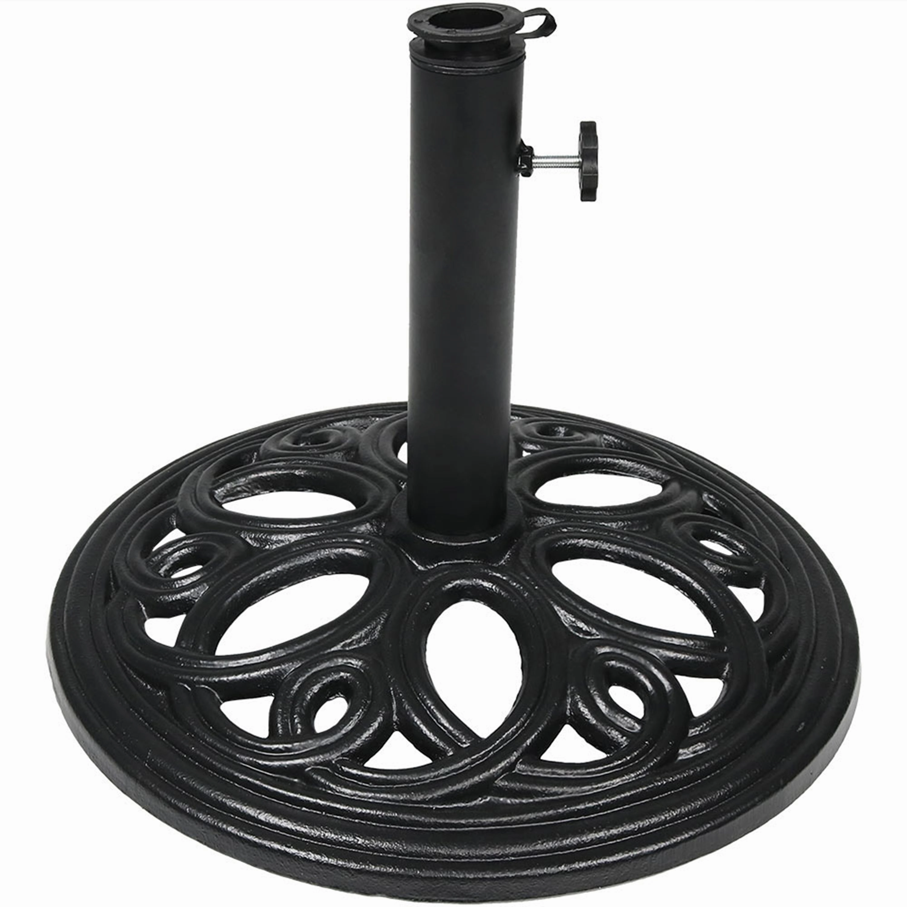Sunnydaze Heavy-Duty Cast Iron Patio Umbrella Base Stand - 18" Diameteroutdoor patio furniture set