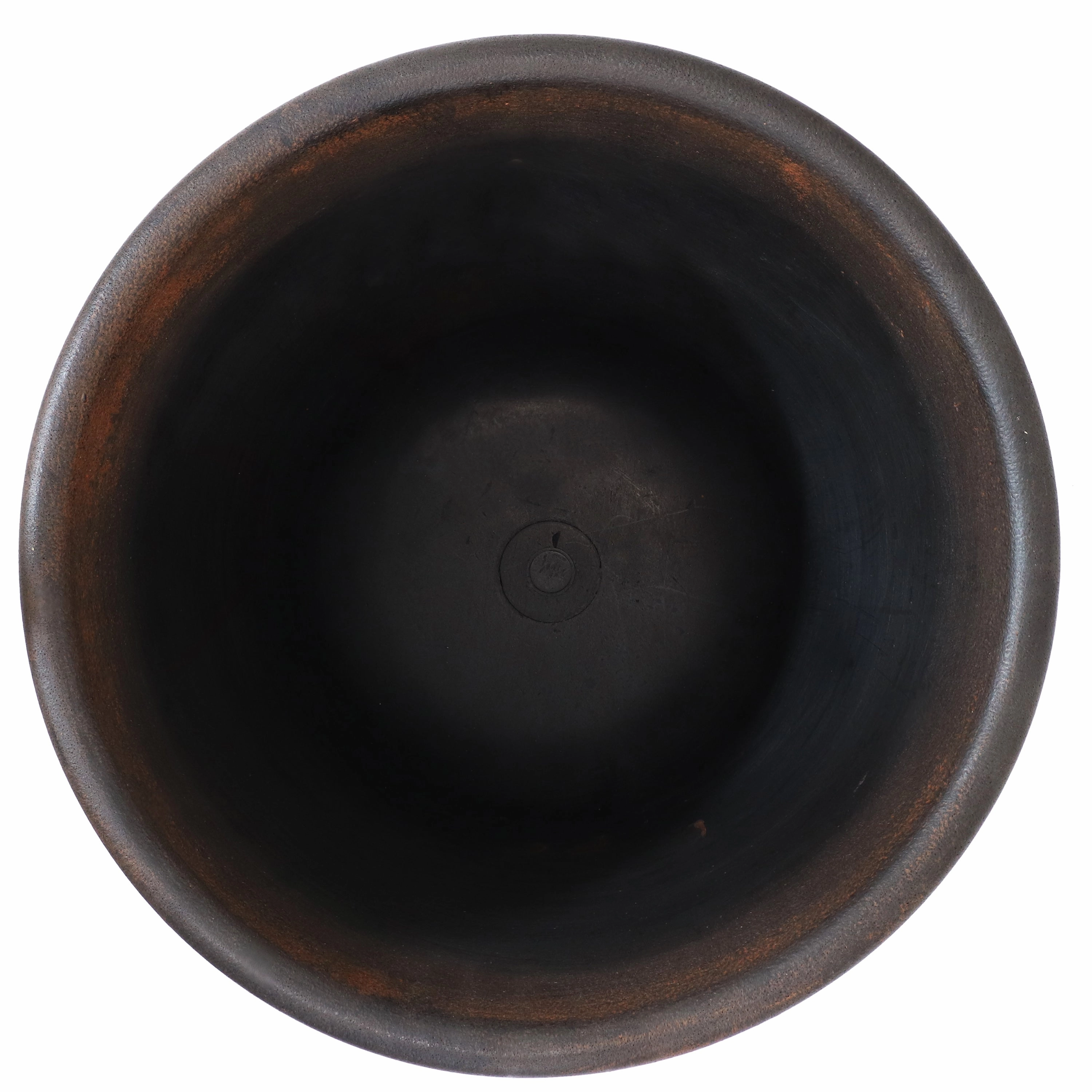 Sunnydaze Laurel Polyresin Outdoor Flowerpot Planter - Rust - 13"