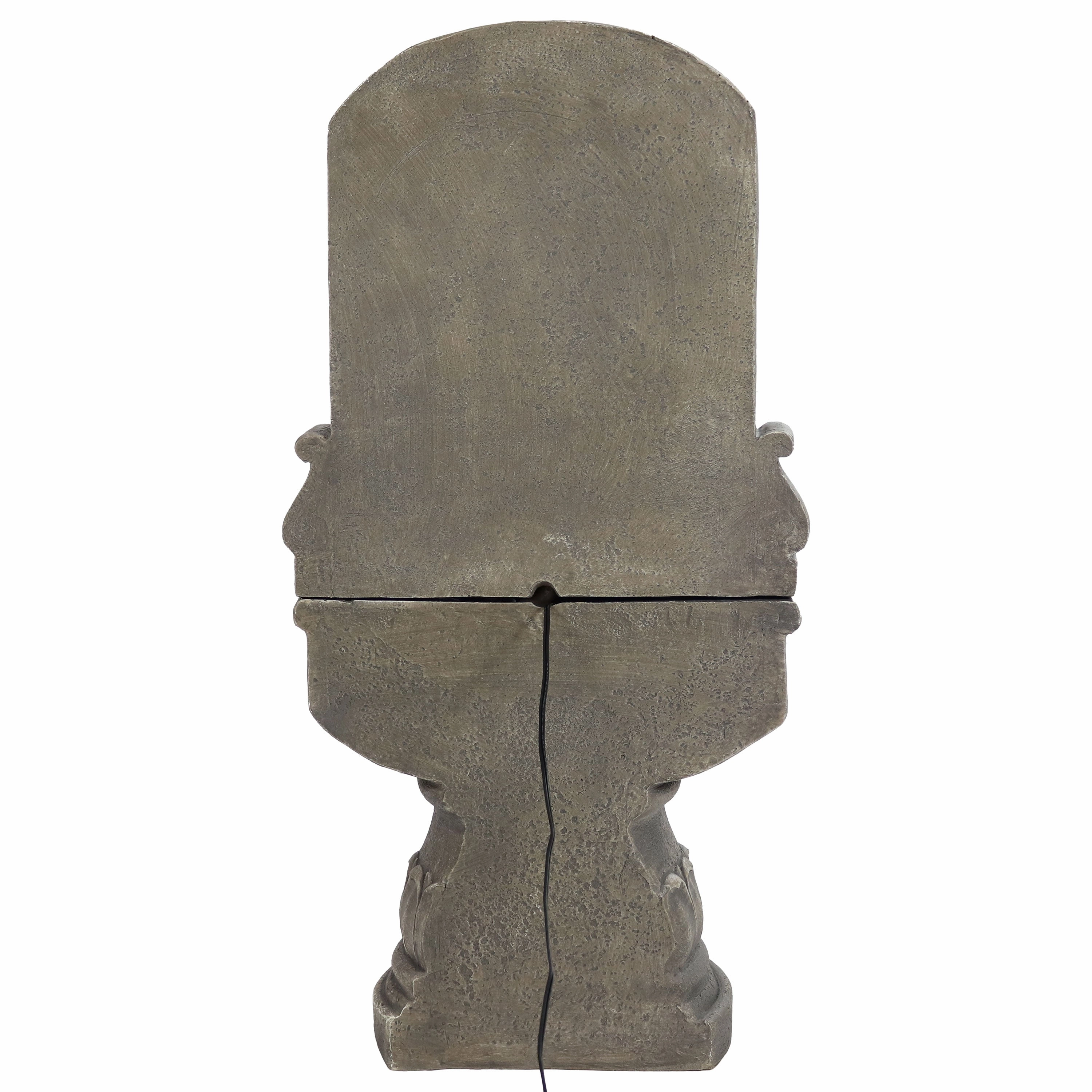 Sunnydaze Lovely Lily Polyresin Outdoor Wall Fountain with Flat Back