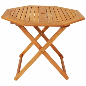 Sunnydaze Meranti Wood Octagon Outdoor Folding Patio Tableoutdoor patio furniture set