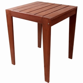 Sunnydaze Meranti Wood with Mahogany Teak Oil Finish Outdoor Tableoutdoor patio furniture set