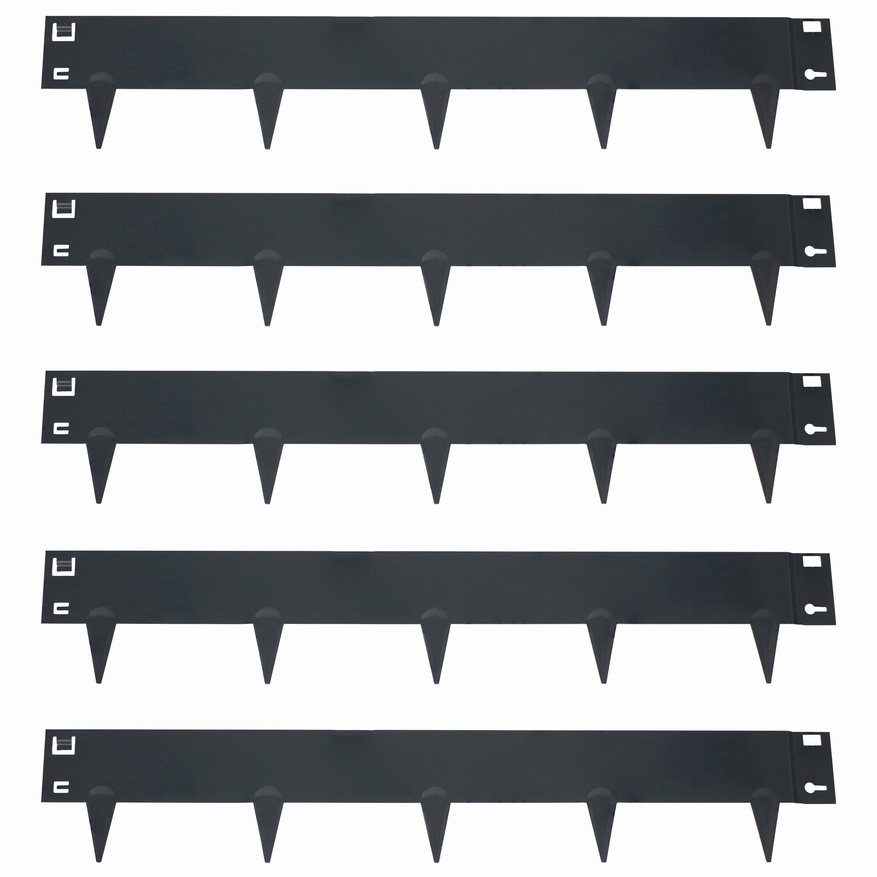 Sunnydaze Metal Landscape Edging Border - Set of 5 - 42" Sections decorative outdoor planter box designs