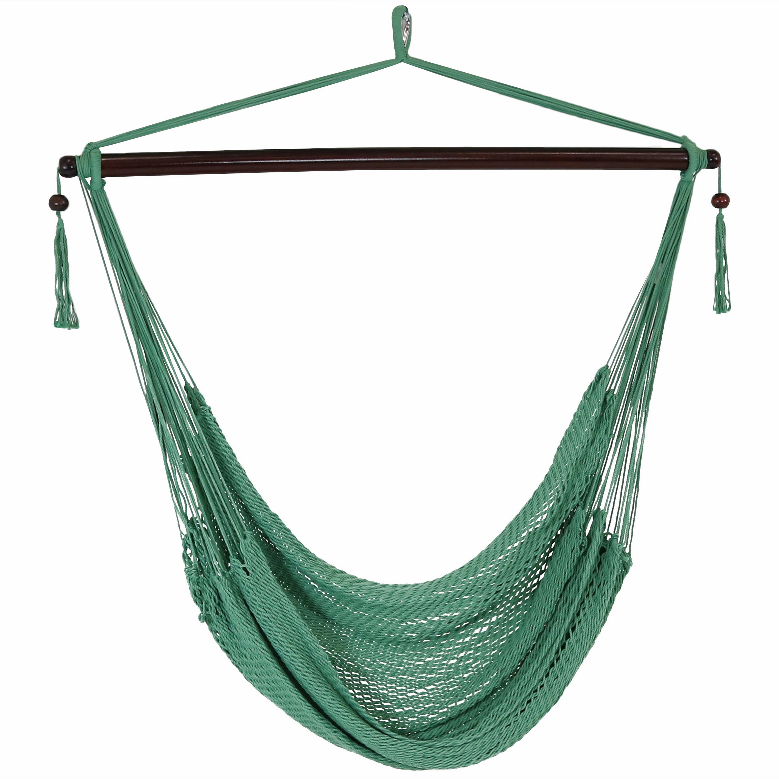 Sunnydaze Outdoor Extra Large Hanging Caribbean Hammock Chair