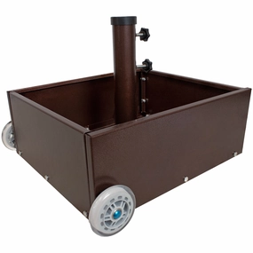 Sunnydaze Patio Umbrella Stand Planter with Wheelsoutdoor patio furniture set