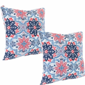 Sunnydaze Polyester Outdoor Decorative Throw Pillow - Set of 2outdoor patio furniture set